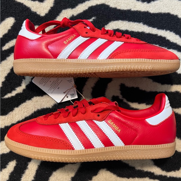 NWT Adidas Samba OG W Sneakers Better Scarlet Size Women’s 8.5 - Picture 11 of 16
